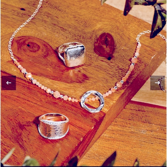 Silpada Stay Neutral Necklace new lt. pink soap sandstone not orange. - Picture 7 of 7